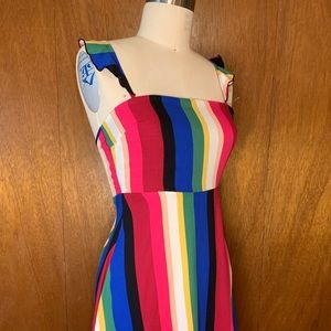 Forever 21 Striped Ruffle Mini Sundress Size Small